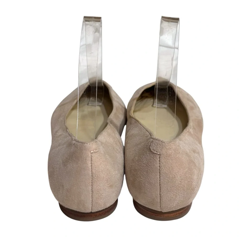 Marc Fisher flats blush nude suede pointy toe shoes size 6.5